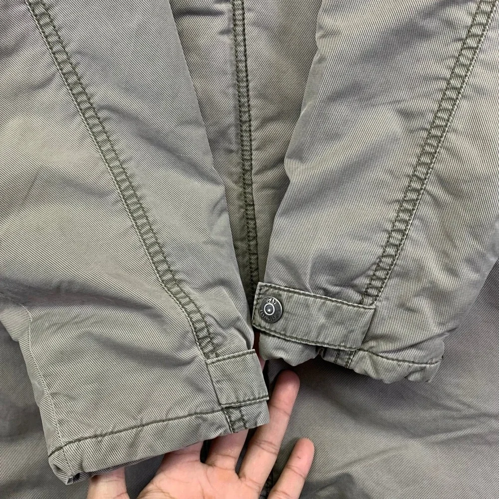 Vintage GAP Kids Jacket Size XXL 14-16 Khaki Parka Utility Field Quilt Lined Y2k